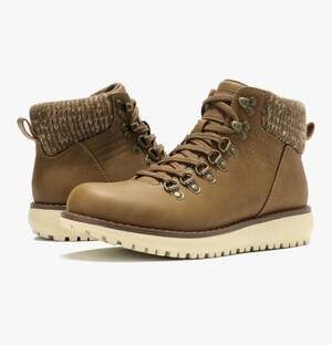 ANJOUFEMME Women's Hiking Boots Casual Comfortable Ankle Winter Walking Shoes